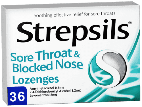 Strepsils Sore Throat & Blocked Nose Lozenges